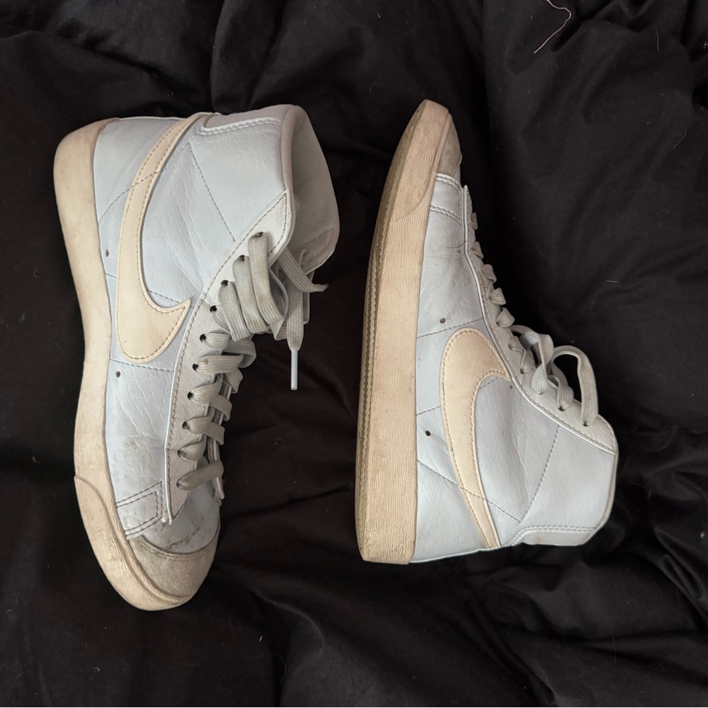 Nike Blazers in baby blue